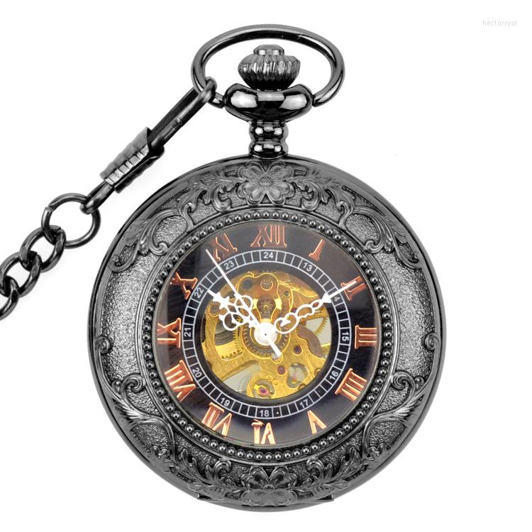 Pocket Watches Gun Black Skeleton Mechanical Hand Wind Fob Clamshell Magnifier Men's Watch Women's Pendant Necklace Gift, 80cm chain
Pocket Watches Gun Black Skeleton Mechanical Hand Wind Fob Clamshell Magnifier Men's Watch Women's Pendant Necklace Gift, 80cm chain