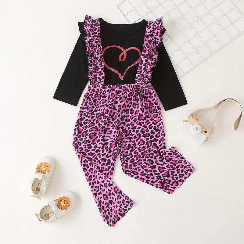 Clothing Sets Lovely Kid's Baby Girls 2pcs Suit Leopard Print Suspender Pant Long Sleeve Tops For Spring And Autumn Outfits 2-6Y Casual Chil, Pink
Clothing Sets Lovely Kid's Baby Girls 2pcs Suit Leopard Print Suspender Pant Long Sleeve Tops For Spring And Autumn Outfits 2-6Y Casual Chil, Pink
