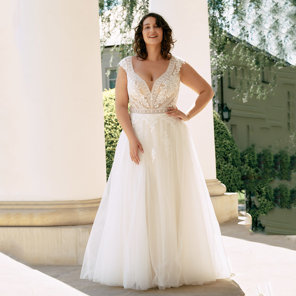 Party Dresses Pastrol Plus Size Wedding For Women V Neck Short Sleeves Bride Gown Tulle With Lace Applique A Line Vestido De Novia 230217, White
Party Dresses Pastrol Plus Size Wedding For Women V Neck Short Sleeves Bride Gown Tulle With Lace Applique A Line Vestido De Novia 230217, White