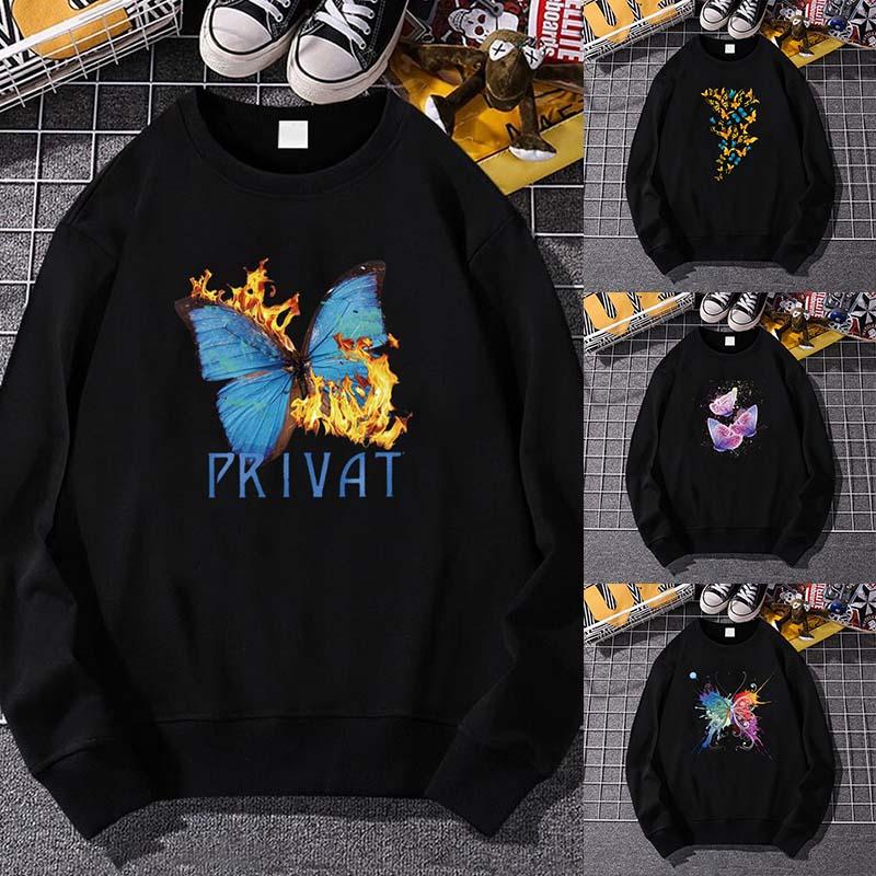 Men' Hoodies & Sweatshirts Spring Autumn Women Men Casual Loose Minimalist Sweatshirt O-Neck Butterfly Print Long Sleeve Pullover Clothes T, Black
Men' Hoodies & Sweatshirts Spring Autumn Women Men Casual Loose Minimalist Sweatshirt O-Neck Butterfly Print Long Sleeve Pullover Clothes T, Black