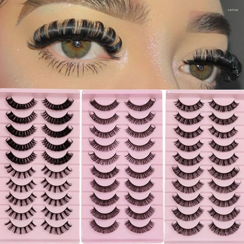 False Eyelashes 10 Pairs Lashes D Curl 15mm-18mm Faux Mink Reusable Volume Strip Extensions
False Eyelashes 10 Pairs Lashes D Curl 15mm-18mm Faux Mink Reusable Volume Strip Extensions