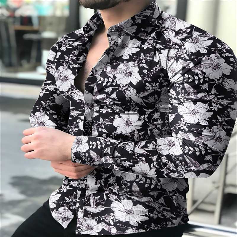 Men' Casual Shirts Long Sleeve Shirt Single Button Versatile 3D Flower Print High Quality -3XLMen' Men'sMen
Men' Casual Shirts Long Sleeve Shirt Single Button Versatile 3D Flower Print High Quality -3XLMen' Men'sMen