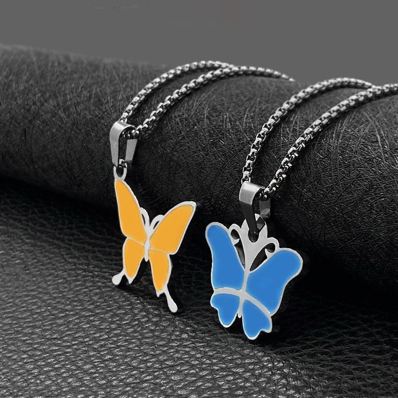 Pendant Necklaces Fashion Retro Butterfly Necklace Female Titanium Steel Clavicle Chain All-match Jewelry
Pendant Necklaces Fashion Retro Butterfly Necklace Female Titanium Steel Clavicle Chain All-match Jewelry