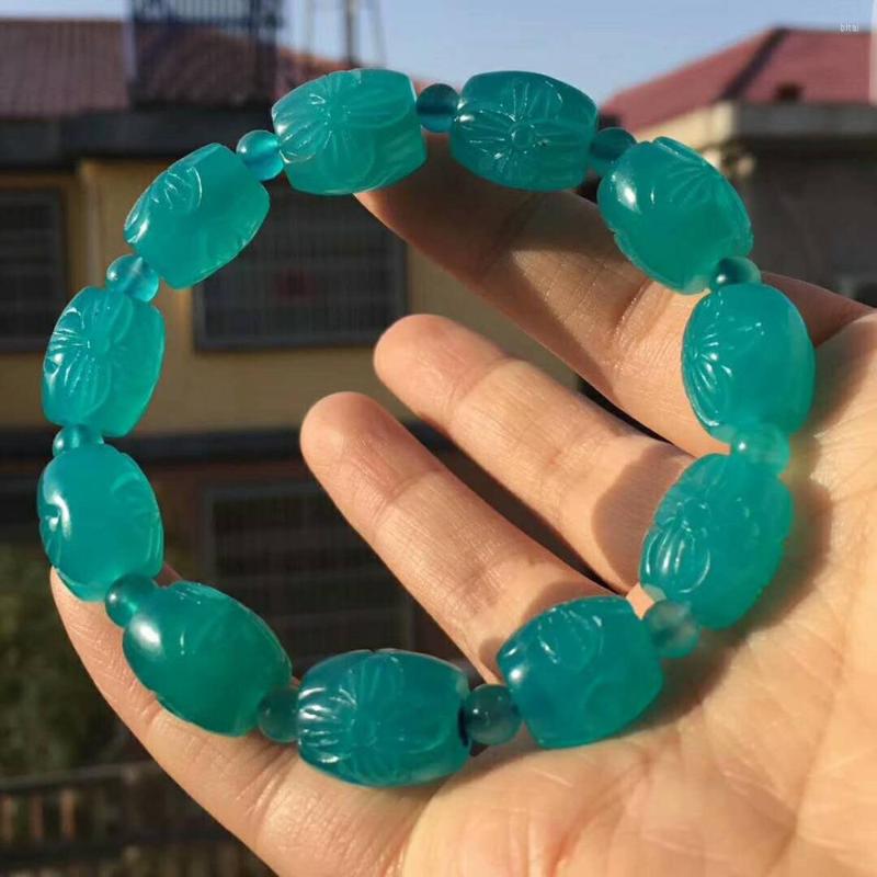 Strand Genuine Natural Amazonite Gems Lotus Sculpture Barrel Shape Beads Women Fashion Bracelet 16mm
Strand Genuine Natural Amazonite Gems Lotus Sculpture Barrel Shape Beads Women Fashion Bracelet 16mm