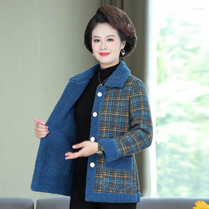 Women's Jackets 2023 Jacket Autumn And Winter Plaid Woolen Coat Women's Short Plus Velvet Thick Small Lamb Cashmere, Blue
Women's Jackets 2023 Jacket Autumn And Winter Plaid Woolen Coat Women's Short Plus Velvet Thick Small Lamb Cashmere, Blue