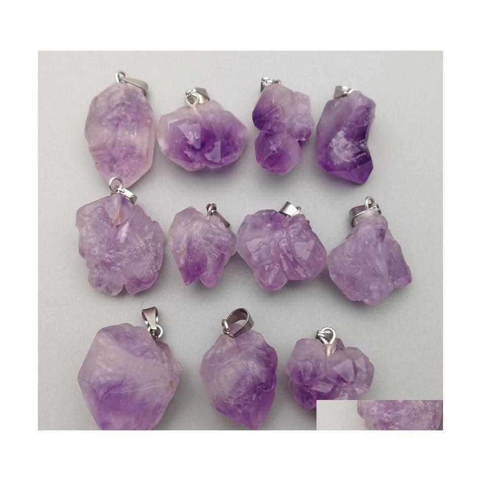 Pendant Necklaces Fashion Natural Amethyst Druzy Stone Pendants For Jewelry Making Charms Irregar Accessorie Yydhhome Drop Delivery Dhda8
Pendant Necklaces Fashion Natural Amethyst Druzy Stone Pendants For Jewelry Making Charms Irregar Accessorie Yydhhome Drop Delivery Dhda8