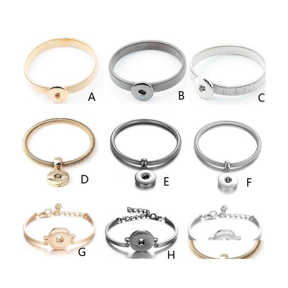 Charm Bracelets Noosa Ginger Snap Button Bracelet Elastic/Adjustable Diy 18Mm Jewelry Gold/Black/Sier Metal Drop Delivery Dhbvk
Charm Bracelets Noosa Ginger Snap Button Bracelet Elastic/Adjustable Diy 18Mm Jewelry Gold/Black/Sier Metal Drop Delivery Dhbvk