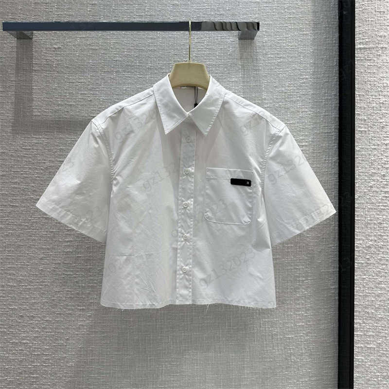 Short Sleeve Blouse Shirts Chest Logo Decorative Pocket Lapel Casual Shirt Imported Cotton Poplin Fabric Button Opening Tops Blouse For Women White
Short Sleeve Blouse Shirts Chest Logo Decorative Pocket Lapel Casual Shirt Imported Cotton Poplin Fabric Button Opening Tops Blouse For Women White