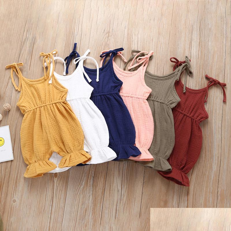 Rompers Baby Solid Sling 6 Design Summer Sleeveless Cotton Fold Lace Jumpsuit Kids Onesies Girls Outfits 04T Drop Delivery Maternity Dhopl, #3
Rompers Baby Solid Sling 6 Design Summer Sleeveless Cotton Fold Lace Jumpsuit Kids Onesies Girls Outfits 04T Drop Delivery Maternity Dhopl, #3
