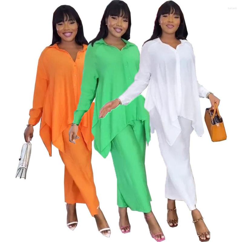 Ethnic Clothing 2023 Spring Summer African Women Long Sleeve V-neck Polyester Orange Green White Two Pieces Sets Top And Pant Suit
Ethnic Clothing 2023 Spring Summer African Women Long Sleeve V-neck Polyester Orange Green White Two Pieces Sets Top And Pant Suit