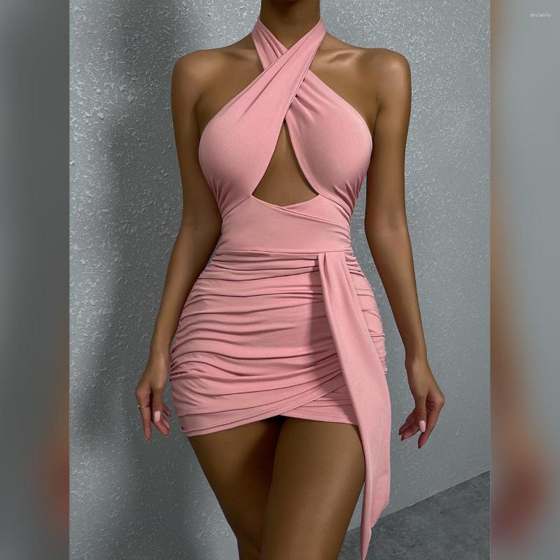 Casual Dresses 2023 European And American Summer Hanging Rope Hip Wrap Skirt Sexy Cross Neck Open Back Pleated Dress, Black
Casual Dresses 2023 European And American Summer Hanging Rope Hip Wrap Skirt Sexy Cross Neck Open Back Pleated Dress, Black