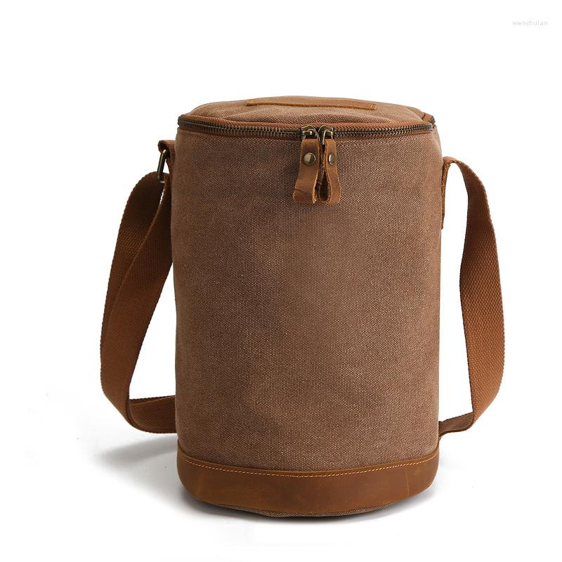 Evening Bags Retro Canvas Bag Men's Messenger Belt Crazy Horse Leather Cylindrical Cloth Shoulder, Black
Evening Bags Retro Canvas Bag Men's Messenger Belt Crazy Horse Leather Cylindrical Cloth Shoulder, Black