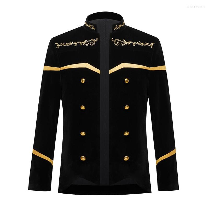 Men' Suits Black Velvet Gold Embroidery Blazer Suit Mens Single Button Jacket Wedding Dress Party Stage Singer Costume 1 Pc, Picture shown
Men' Suits Black Velvet Gold Embroidery Blazer Suit Mens Single Button Jacket Wedding Dress Party Stage Singer Costume 1 Pc, Picture shown