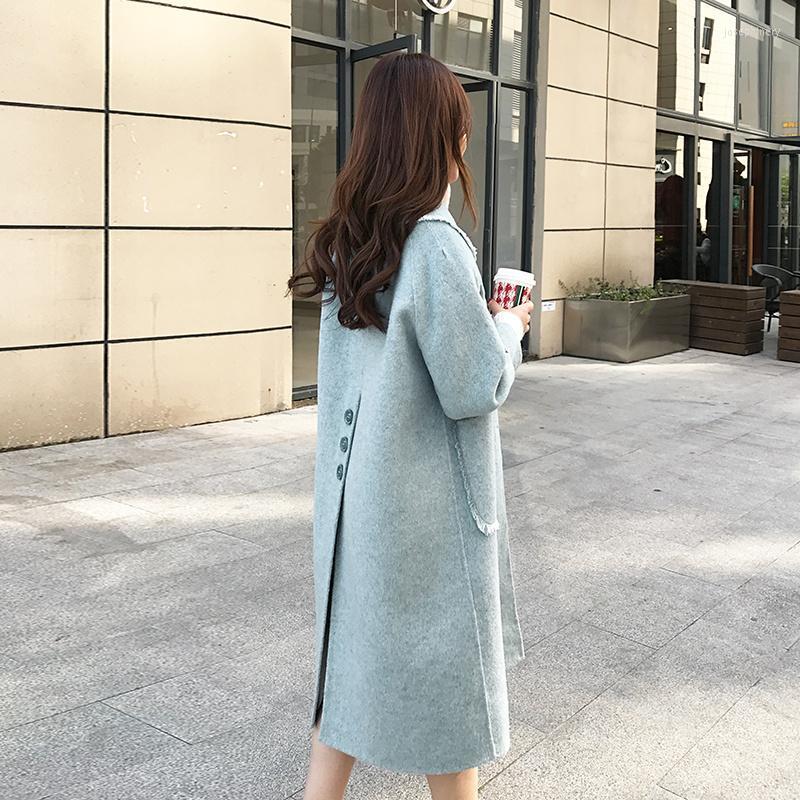 Women' Wool & Blends KMETRAM 2023 Autumn Winter Coat Women Real Female Double Side Woolen Coats Korean Long Jacket Manteau Femme MY4515 Jos, Blue
Women' Wool & Blends KMETRAM 2023 Autumn Winter Coat Women Real Female Double Side Woolen Coats Korean Long Jacket Manteau Femme MY4515 Jos, Blue
