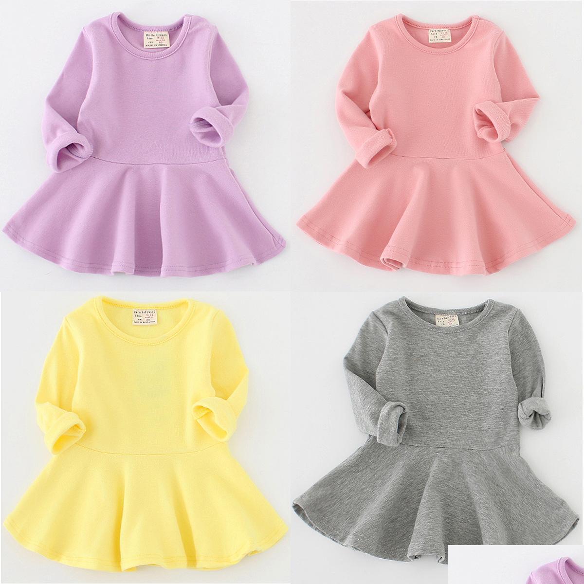 Girl'S Dresses Baby Girls Solid Dress 7 Design Brief Candy Color Long Sleeve Cotton Flounces Kids Clothes Outfits 9M2T 04 Drop Deliv Dhaiq, Pink
Girl'S Dresses Baby Girls Solid Dress 7 Design Brief Candy Color Long Sleeve Cotton Flounces Kids Clothes Outfits 9M2T 04 Drop Deliv Dhaiq, Pink