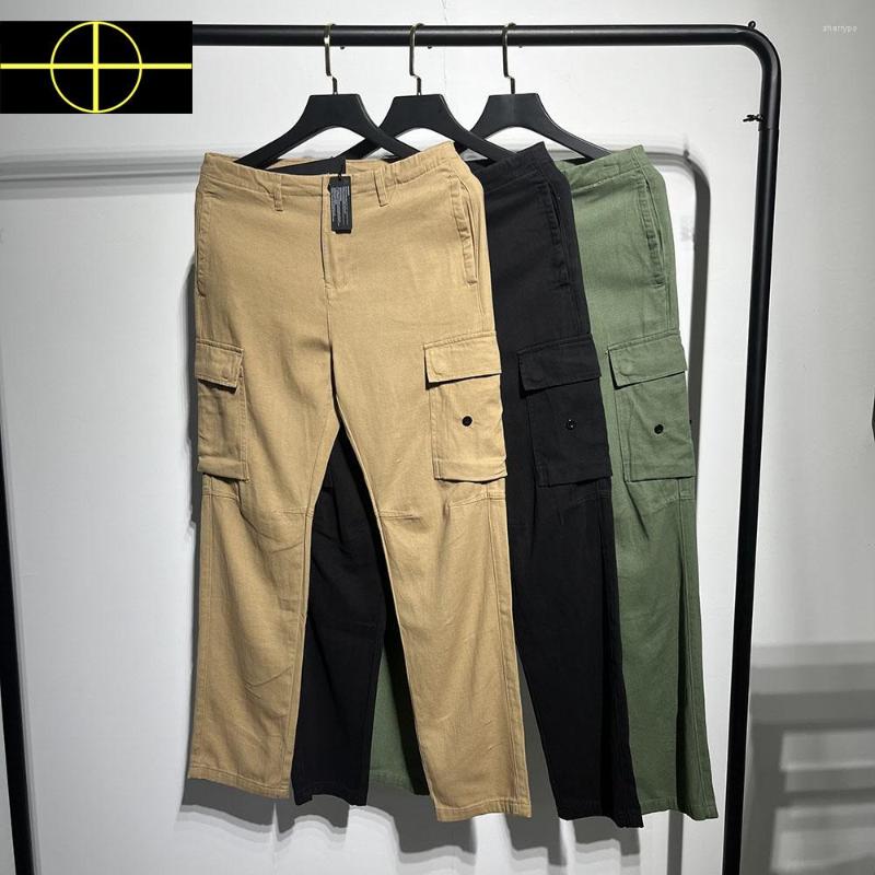 Men's Pants 2023 High Quality Straight Men Side Two Pockets Cotton Cargo Badge Trousers, Black
Men's Pants 2023 High Quality Straight Men Side Two Pockets Cotton Cargo Badge Trousers, Black