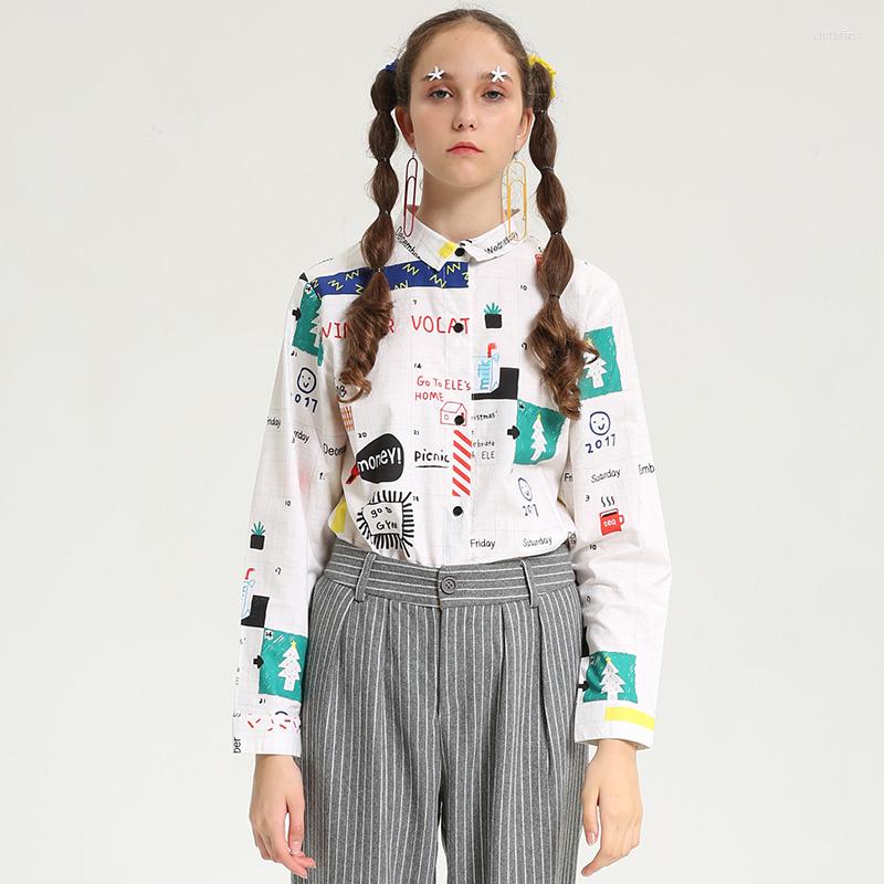 Women' Blouses Original Niche Design Women' White Blouse Spring Digital Graffiti Harajuku Playful Shirts Female Cute Long Sleeve
Women' Blouses Original Niche Design Women' White Blouse Spring Digital Graffiti Harajuku Playful Shirts Female Cute Long Sleeve