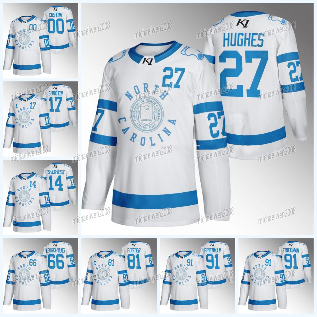 North Carolina Tar Heels 2023 Frozen Finley Jersey Joel Hughes Mischa Subotin Patrick Oshaughnessy Wills Kendrick-holmes Henry Foster Noah Friedman