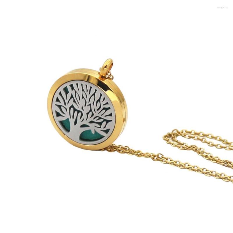 Pendant Necklaces Tree Of Life Jewelry Contrast Rose Gold Color Titanium Steel Essential Oil 3cm Necklace
Pendant Necklaces Tree Of Life Jewelry Contrast Rose Gold Color Titanium Steel Essential Oil 3cm Necklace