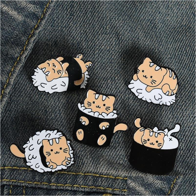 Car Dvr Pins Brooches Cat Sushi Rice Ball Enamel Pins Custom Cute Animals Japanese Foods Brooch Lapel Badge Bag Cartoon Jewelry Gift Dhikv
Car Dvr Pins Brooches Cat Sushi Rice Ball Enamel Pins Custom Cute Animals Japanese Foods Brooch Lapel Badge Bag Cartoon Jewelry Gift Dhikv