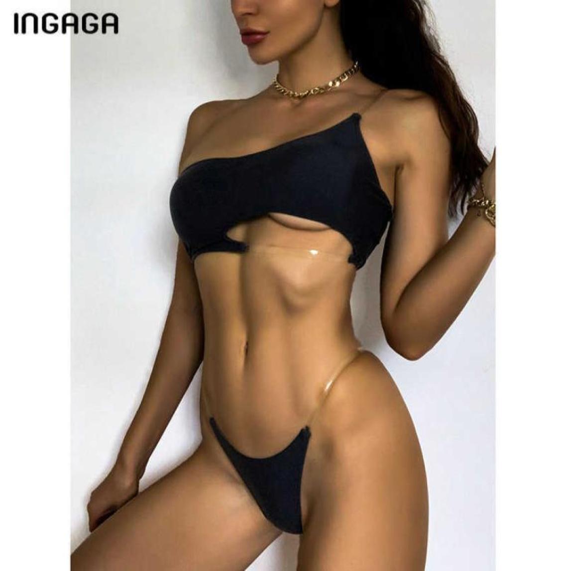 INGAGA One Shoulder Bikinis Women039s Swimsuits Cut Out Swimwear High Cut Bathing Suits Sexy Black Biquini Summer Beachwear 2023861522
INGAGA One Shoulder Bikinis Women039s Swimsuits Cut Out Swimwear High Cut Bathing Suits Sexy Black Biquini Summer Beachwear 2023861522