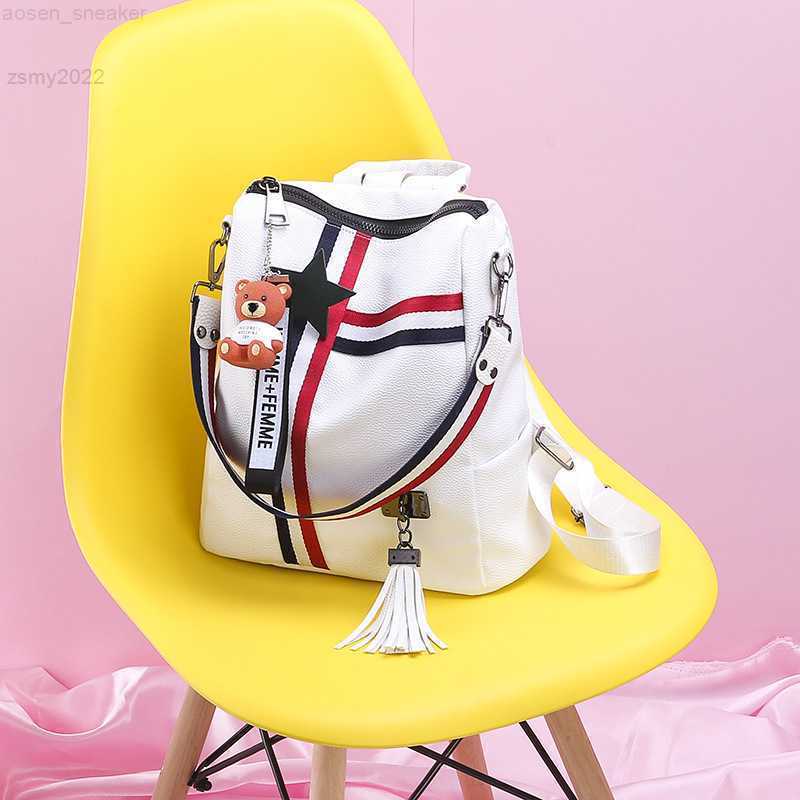 WHITE BLACK Bags For Women 2022 New Fashion Zipper Ladies Backpack PU Leather School Bag Crossbody shoulder bag for you, Mm393
WHITE BLACK Bags For Women 2022 New Fashion Zipper Ladies Backpack PU Leather School Bag Crossbody shoulder bag for you, Mm393