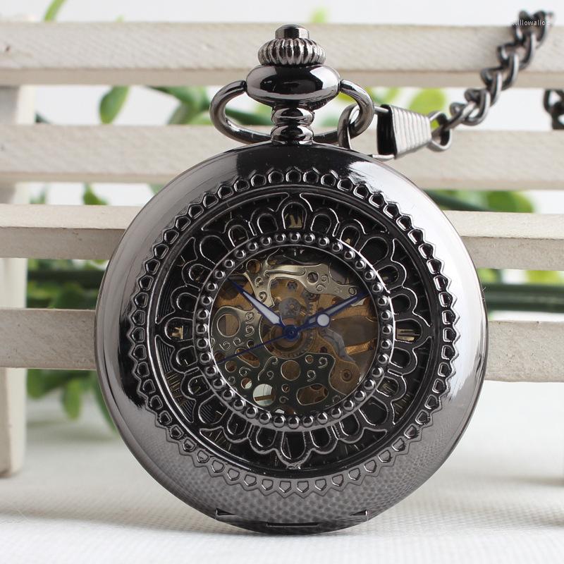 Pocket Watches Steampunk Skeleton Male Clock Transparent Mechanical Open Face Retro Vintage Pendant Watch With Chain TJX101, Picture shown
Pocket Watches Steampunk Skeleton Male Clock Transparent Mechanical Open Face Retro Vintage Pendant Watch With Chain TJX101, Picture shown