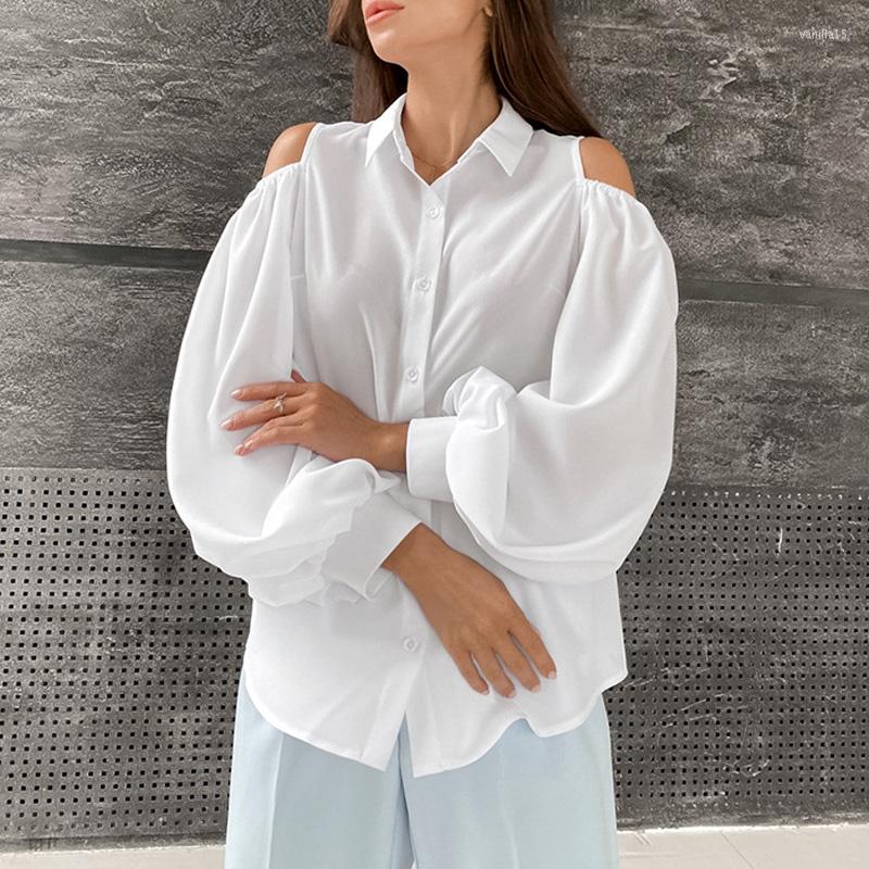 Women' Blouses Simple Fashion Off Shoulder Blouse Women Elegant Long Sleeve Button Solid Shirt Sexy Hollow Out Lantern Tops Blusa, 02 white
Women' Blouses Simple Fashion Off Shoulder Blouse Women Elegant Long Sleeve Button Solid Shirt Sexy Hollow Out Lantern Tops Blusa, 02 white