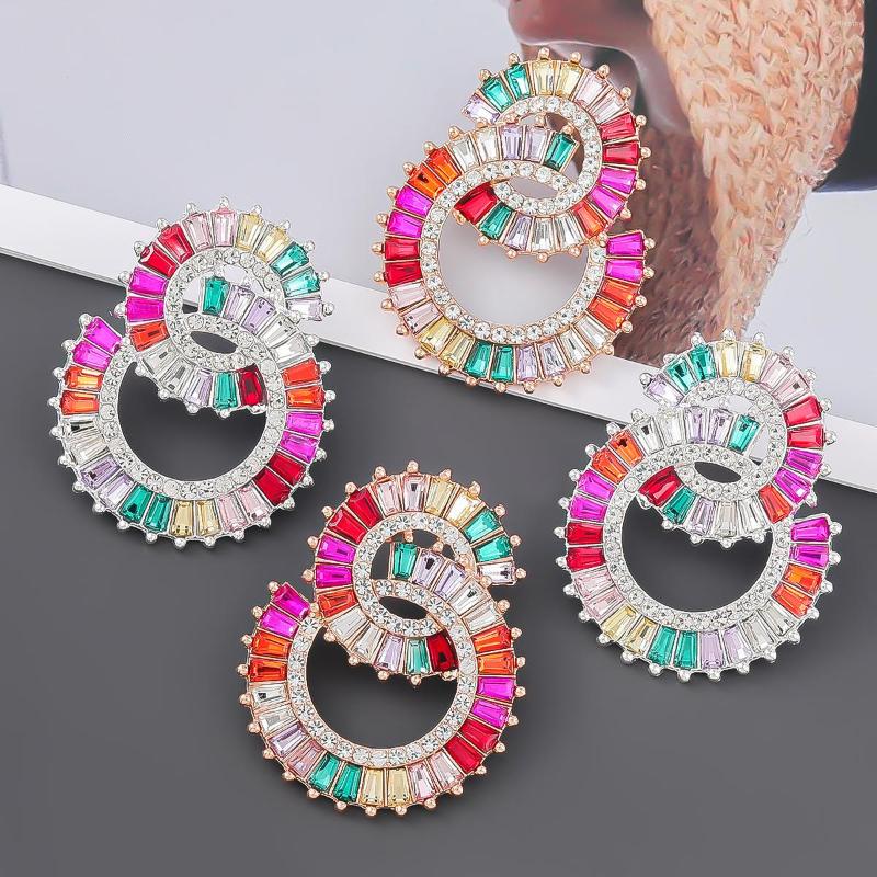 Dangle Earrings Fashion Metal Round Rhinestone Irregular Geometry Women's Banquet Jewelry Accessories
Dangle Earrings Fashion Metal Round Rhinestone Irregular Geometry Women's Banquet Jewelry Accessories