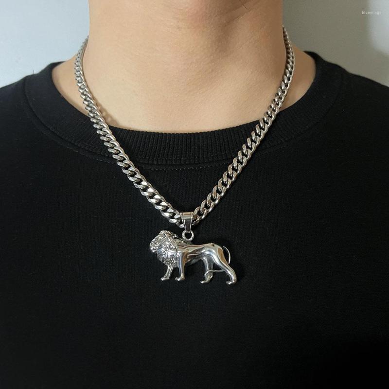 Chains ULJ Hip Hop Gold Silver Color Lion Pendant Necklace For Mens Luxury Stainless Steel Male Fashion Jewelry Friendship Gift
Chains ULJ Hip Hop Gold Silver Color Lion Pendant Necklace For Mens Luxury Stainless Steel Male Fashion Jewelry Friendship Gift