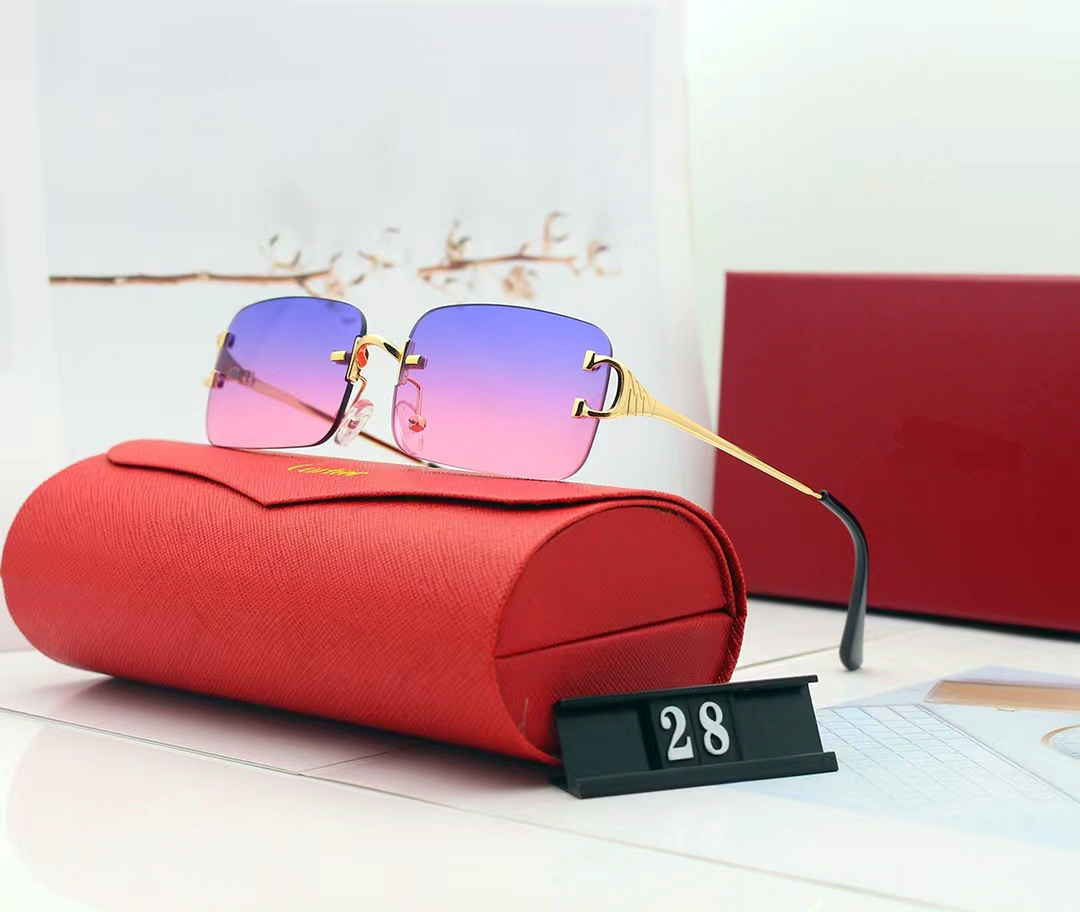 C-type Rimless sunglasses Luxury brand designer recommends multi-color sunglasses with resin lenses for both men and women
C-type Rimless sunglasses Luxury brand designer recommends multi-color sunglasses with resin lenses for both men and women