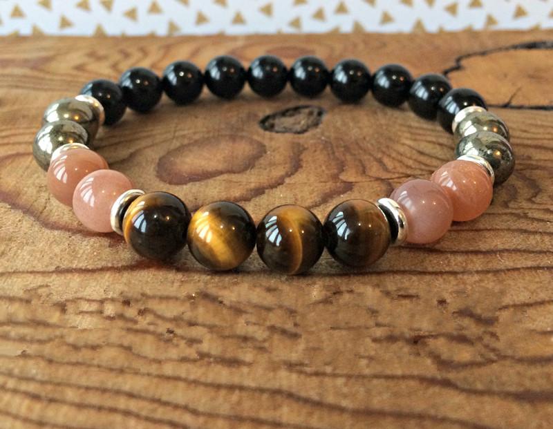 Strand Solar Plexus Chakra 8MM Bead Black Onyx & Tiger Eye Stone Pyrite Sun Bracelet Manipura Jewelry Yoga Mala Beaded Strands
Strand Solar Plexus Chakra 8MM Bead Black Onyx & Tiger Eye Stone Pyrite Sun Bracelet Manipura Jewelry Yoga Mala Beaded Strands