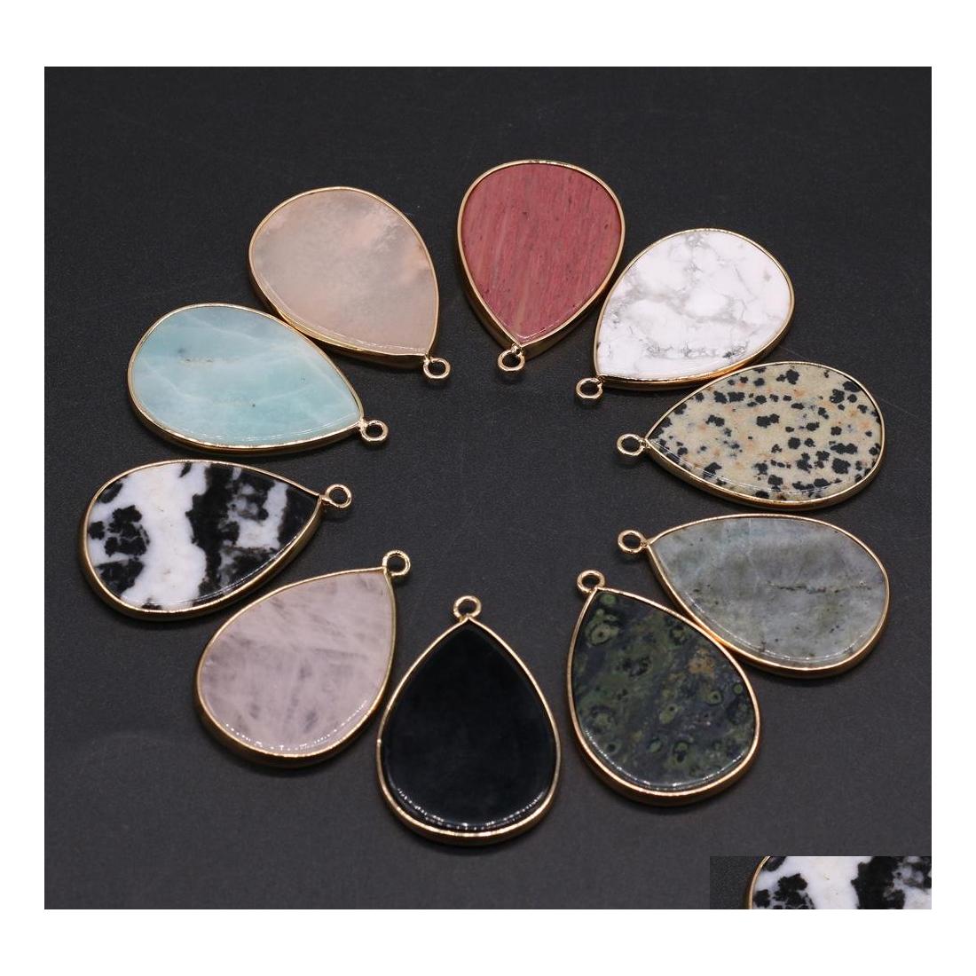 Charms Waterdrop Healing Labradorite Semiprecious Stone Turquoise Bed Wooden Quartz Crystal Pendant Diy Necklace Women Fashi Yydhhom Dht1Q
Charms Waterdrop Healing Labradorite Semiprecious Stone Turquoise Bed Wooden Quartz Crystal Pendant Diy Necklace Women Fashi Yydhhom Dht1Q