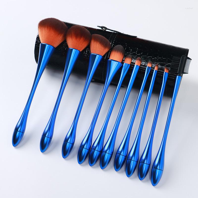Makeup Brushes Blue Style Portable Cosmetic Set-10Pcs Soft Brushes-Powder&Foundation&Blusher&Eye Shadow Brush-Beauty Tool
Makeup Brushes Blue Style Portable Cosmetic Set-10Pcs Soft Brushes-Powder&Foundation&Blusher&Eye Shadow Brush-Beauty Tool