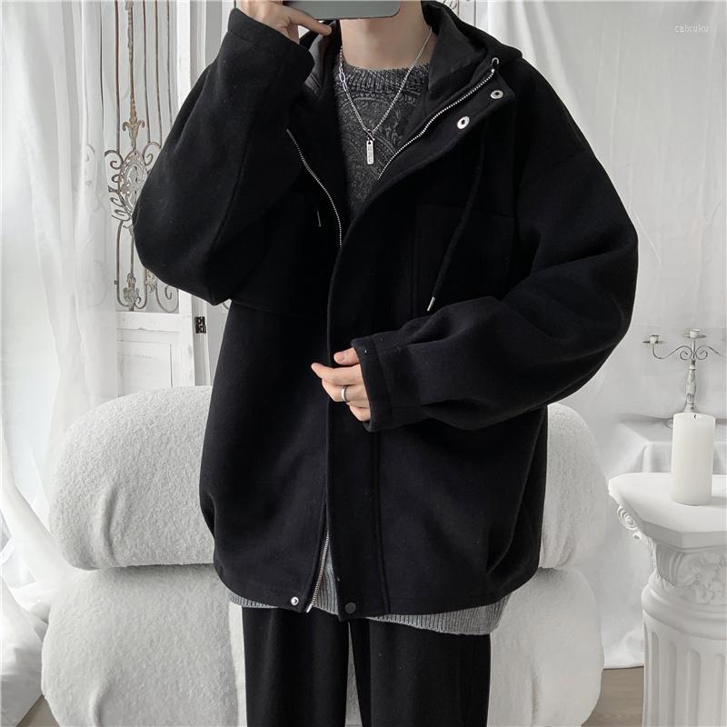 Men's Jackets Autumn Winter Hooded Woolen Coat Men's Large Size Loose Korean Clothing Brand Male Casual Solid Color, Beige
Men's Jackets Autumn Winter Hooded Woolen Coat Men's Large Size Loose Korean Clothing Brand Male Casual Solid Color, Beige