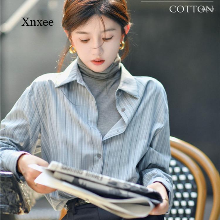 Women' Blouses Long Sleeve Blouse Female Streetwear Women Striped Shirt Spring Winter Casual Loose Shirts Oversize Tops Fashion Clothing
Women' Blouses Long Sleeve Blouse Female Streetwear Women Striped Shirt Spring Winter Casual Loose Shirts Oversize Tops Fashion Clothing