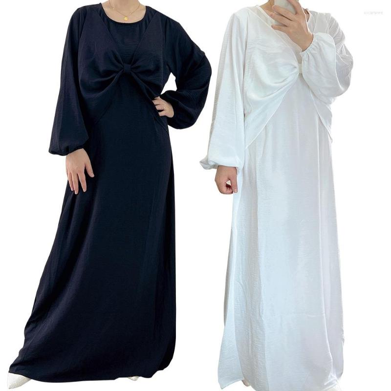 Ethnic Clothing 2023 Soft Waist Dress European And American Dubai Muslim Satin With A Base Skirt
Ethnic Clothing 2023 Soft Waist Dress European And American Dubai Muslim Satin With A Base Skirt