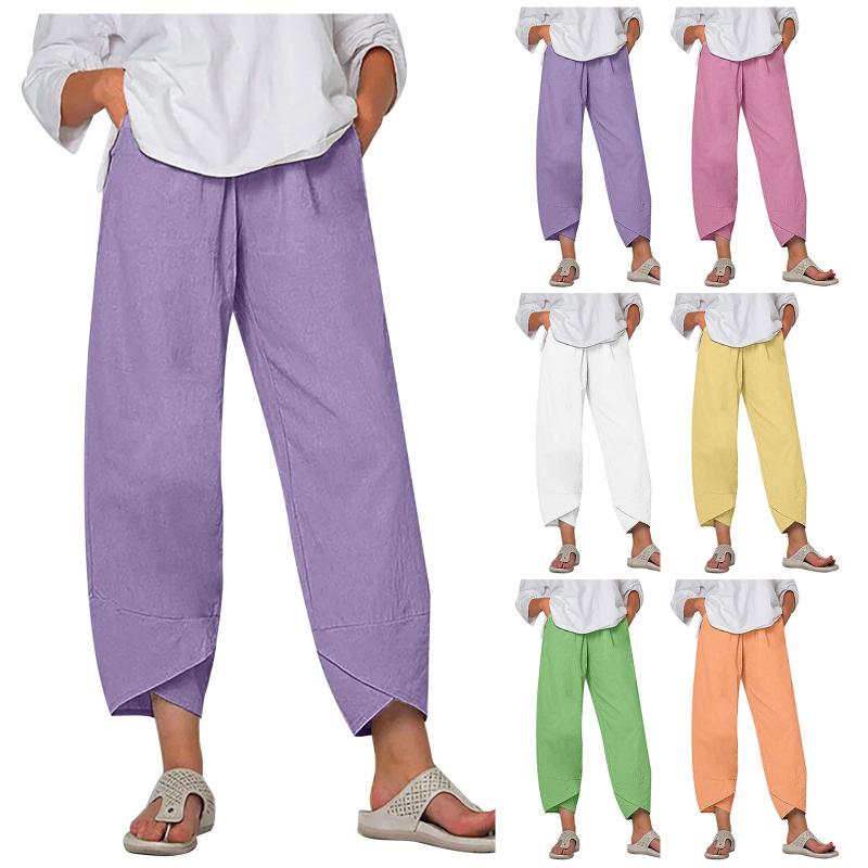 Women' Pants & Capris Linen Women Summer Fashion Solid Comfort Cotton Casual High Waist Loose Long Straight Cropped Plus SizeWomen
Women' Pants & Capris Linen Women Summer Fashion Solid Comfort Cotton Casual High Waist Loose Long Straight Cropped Plus SizeWomen