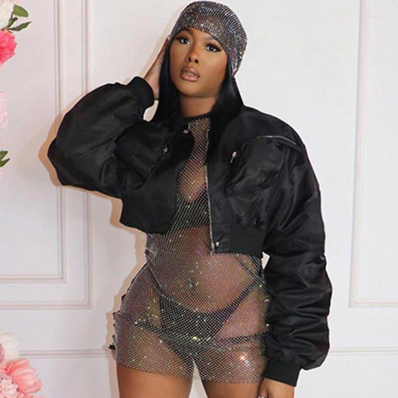 Women' Jackets Sexy Fall Nightclub Solid Short For Women O Neck Pockets Long Sleeve Cropped Skinny Coats Streetwear Femme Wholesale, Black
Women' Jackets Sexy Fall Nightclub Solid Short For Women O Neck Pockets Long Sleeve Cropped Skinny Coats Streetwear Femme Wholesale, Black