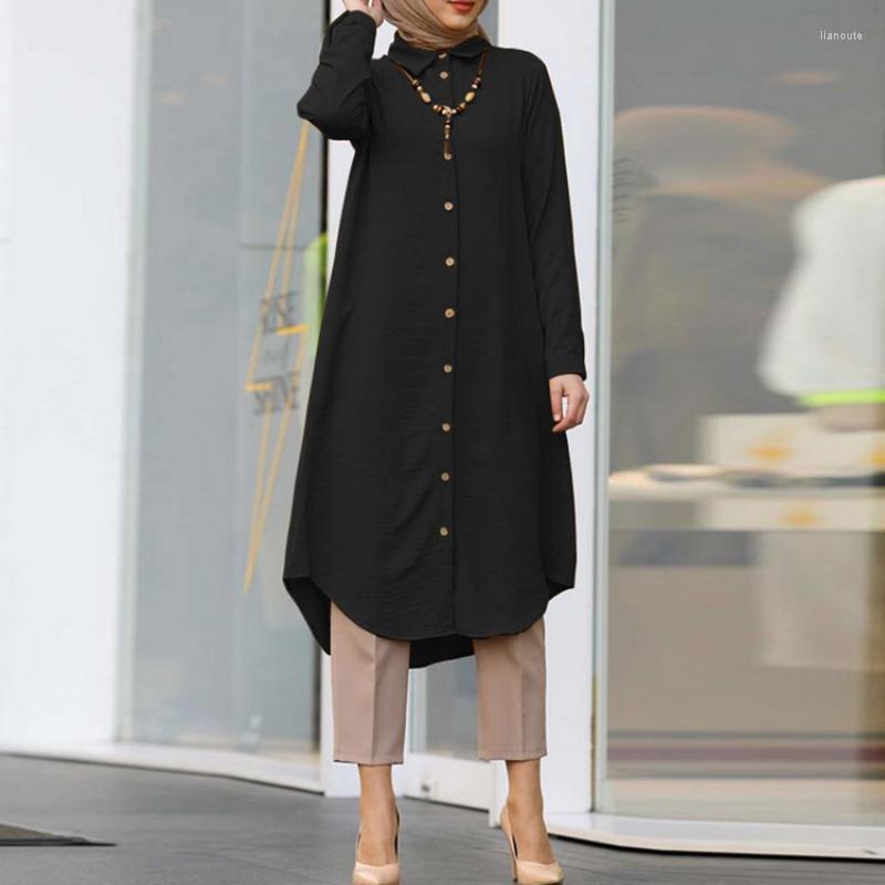 Ethnic Clothing Muslim Fashion Women's Dress Lapel Casual Button Long Sleeve Shirt Abaya Dubai Moroccan Kaftan Vestido Islamic
Ethnic Clothing Muslim Fashion Women's Dress Lapel Casual Button Long Sleeve Shirt Abaya Dubai Moroccan Kaftan Vestido Islamic