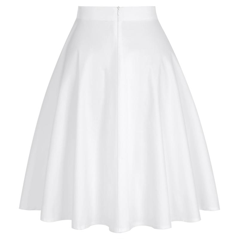 Skirts White 50s Women Midi Skirt Cotton High Waist Plus Size A Line Vintage Floral Pin Up Style Rockabilly Swing Jurken 2023
Skirts White 50s Women Midi Skirt Cotton High Waist Plus Size A Line Vintage Floral Pin Up Style Rockabilly Swing Jurken 2023