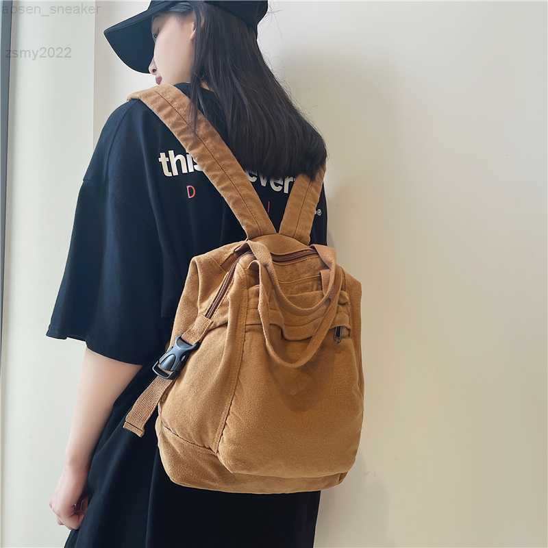 School Bag Student Shoulders Large Capacity Khaki Backpack Fashion Canvas Backpacks Female College Teen Computer Bag Mochila, Black
School Bag Student Shoulders Large Capacity Khaki Backpack Fashion Canvas Backpacks Female College Teen Computer Bag Mochila, Black