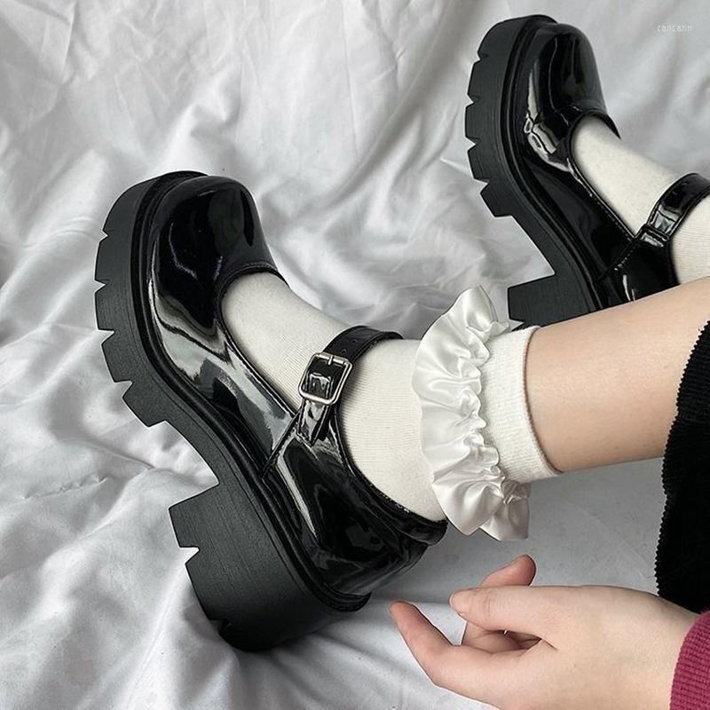 Dress Shoes Round Toe Small Leather Women's British Style 2023 Japanese Black Thick-soled Buckle Single, 02-black
Dress Shoes Round Toe Small Leather Women's British Style 2023 Japanese Black Thick-soled Buckle Single, 02-black
