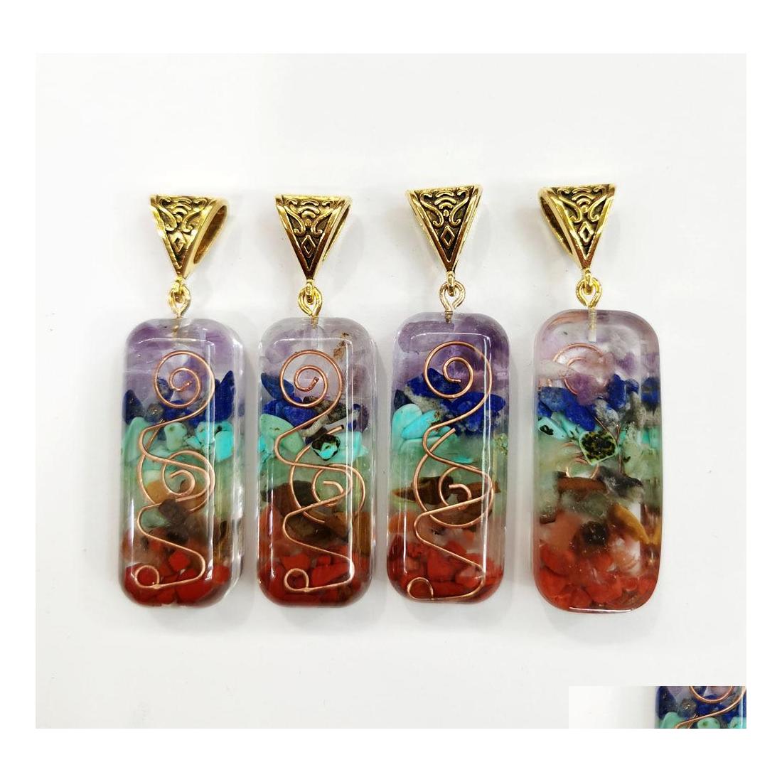 Charms Retro Reiki Healing Gravel Stone Natural Crystal Lit Ripsy Meditation Seven Chakra Pendants Diy Pendum Necklaces Jewelry Drop Dhadm
Charms Retro Reiki Healing Gravel Stone Natural Crystal Lit Ripsy Meditation Seven Chakra Pendants Diy Pendum Necklaces Jewelry Drop Dhadm