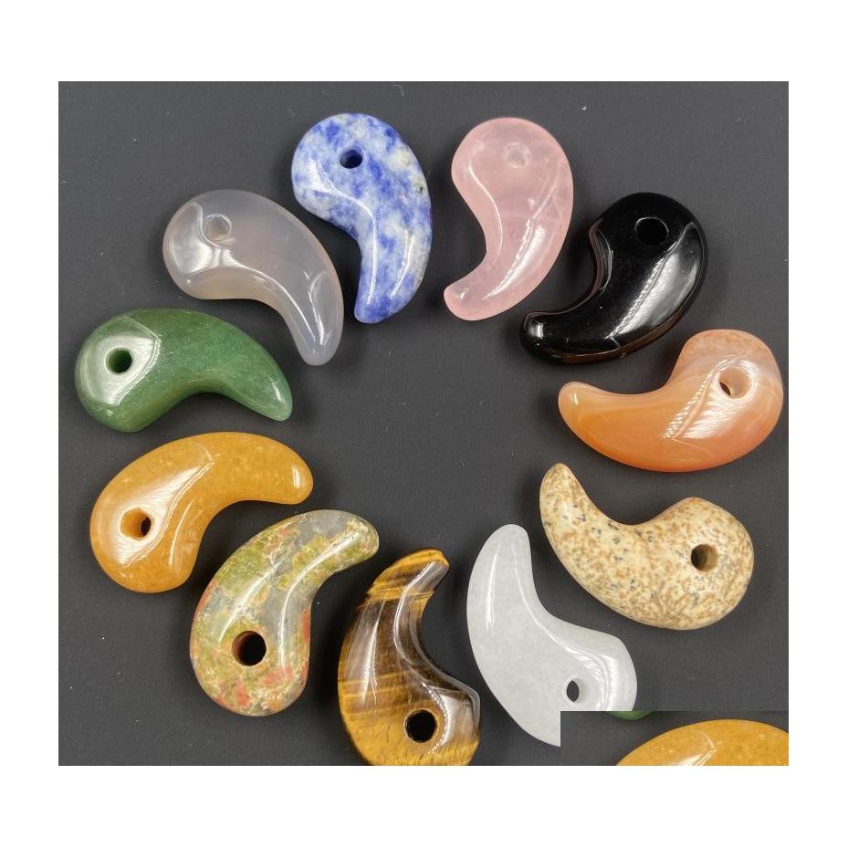 Charms Eight Diagram Comma Shape Natural Stone Agate Crystal Turquoises Jades Opal Stones Pendant For Jewelry Making Yzedibleshop Dr Dhnhh
Charms Eight Diagram Comma Shape Natural Stone Agate Crystal Turquoises Jades Opal Stones Pendant For Jewelry Making Yzedibleshop Dr Dhnhh