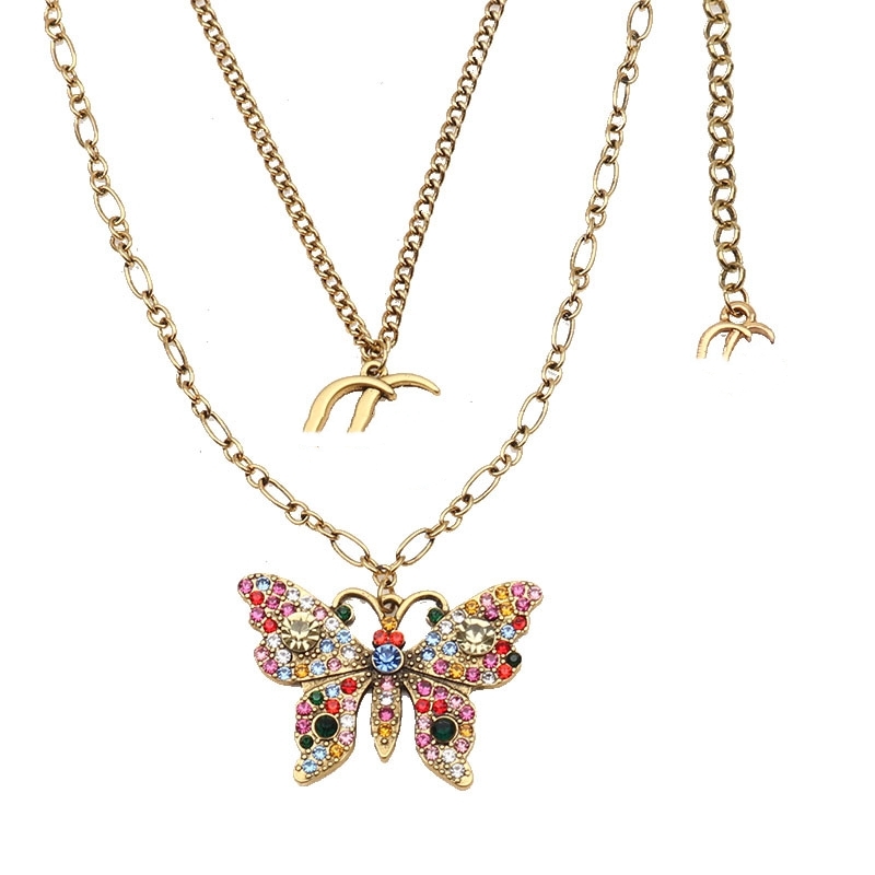 Women Multilayer Design Necklaces C Letter Vintage Rhinestone Butterfly Fake Pearl Ball Pendant Gold Figaro Link Chain Fashion Animal Choker Party Jewelry Gifts
Women Multilayer Design Necklaces C Letter Vintage Rhinestone Butterfly Fake Pearl Ball Pendant Gold Figaro Link Chain Fashion Animal Choker Party Jewelry Gifts