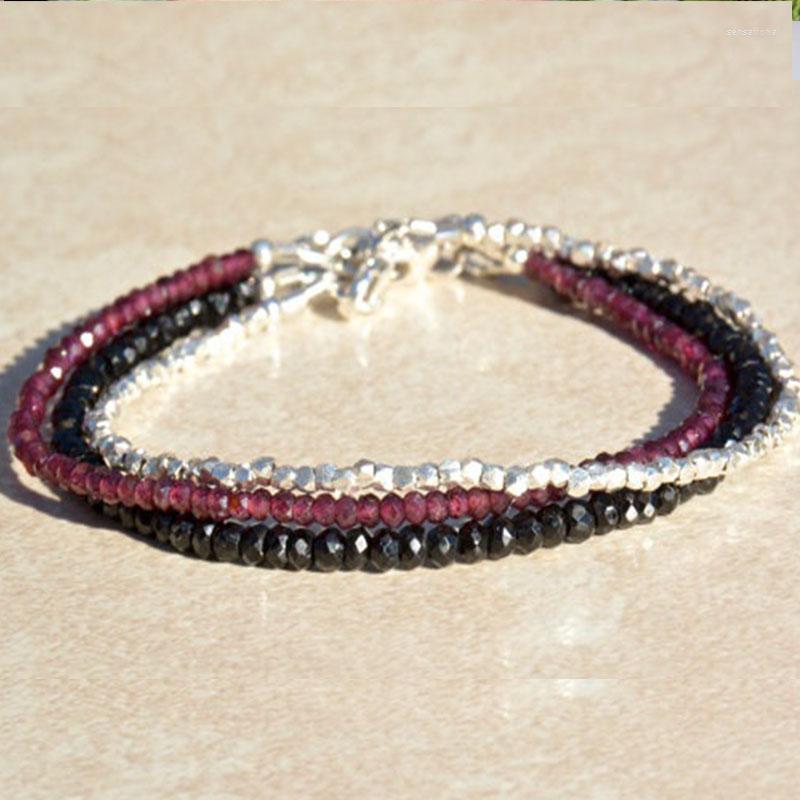 Strand Garnet Gemstone Bracelet Beaded
Strand Garnet Gemstone Bracelet Beaded
