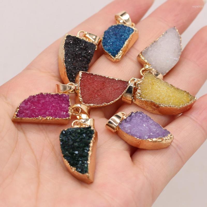 Charms 2023 Natural Stone Agates Druzy Pendant Knife-shaped Crystal Quartz For Jewelry Making DIY Necklace Earring Gift
Charms 2023 Natural Stone Agates Druzy Pendant Knife-shaped Crystal Quartz For Jewelry Making DIY Necklace Earring Gift