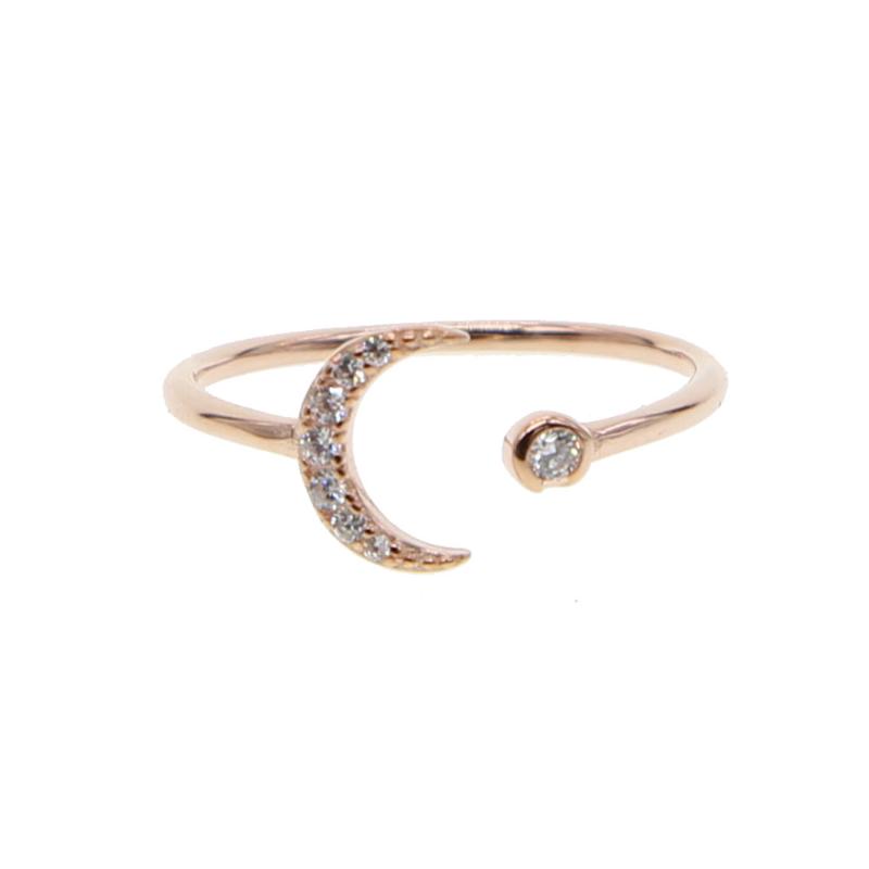 Cluster Rings Adjustable Moon Cz Crystal Thin Rose Gold Ring 925 Fine Silver Knuckle Midi Finger Open Simple For Women Anillos Mujer
Cluster Rings Adjustable Moon Cz Crystal Thin Rose Gold Ring 925 Fine Silver Knuckle Midi Finger Open Simple For Women Anillos Mujer