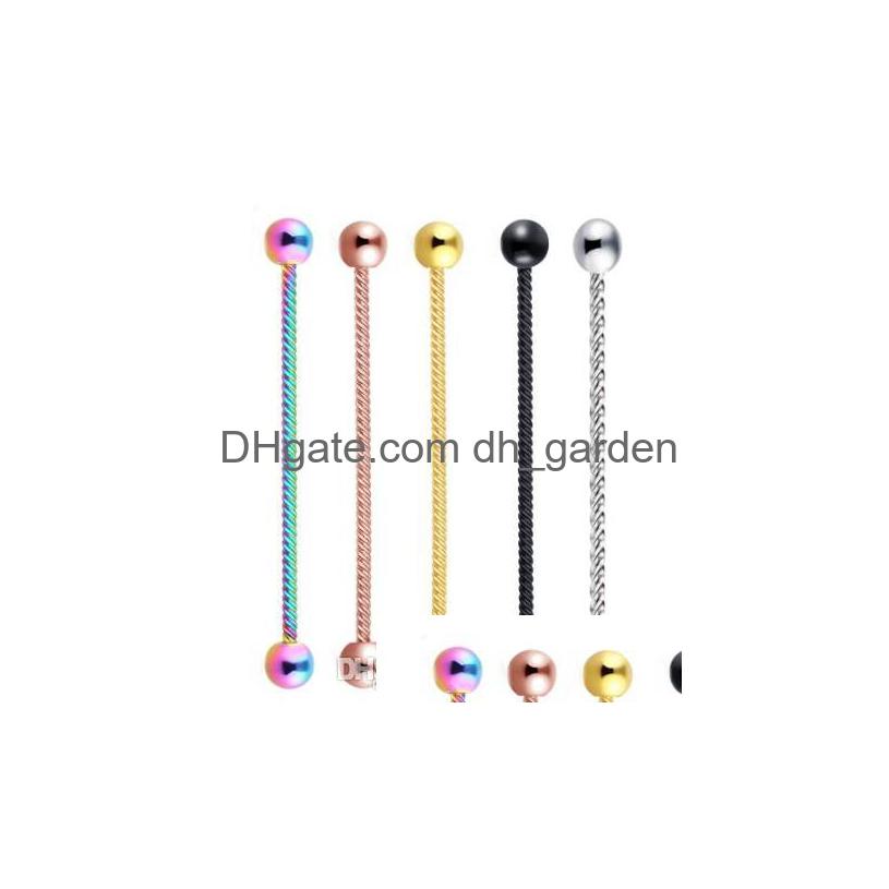 Plugs Tunnels 14G Stainless Steel Screw Industrial Barbell Earring Tragus Helix Piercing Cartilage Body Jewelry For Y Woma Dhgarden Dhqkv
Plugs Tunnels 14G Stainless Steel Screw Industrial Barbell Earring Tragus Helix Piercing Cartilage Body Jewelry For Y Woma Dhgarden Dhqkv